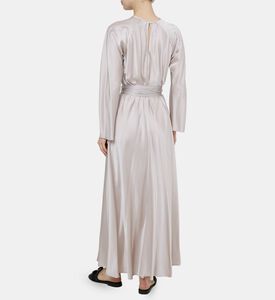 Silk Satin Sash Midi Dress Silk Satin Sash Midi Dress
