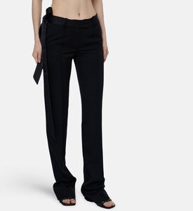 The Attico Side-drape Tailored Trousers, Model View