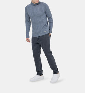 Stand-collar Wool Knitted Sweater