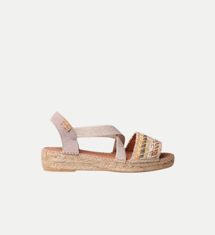 Toni Pons Eider-lk Patterned Textile Low-wedge Espadrille, Packshot View