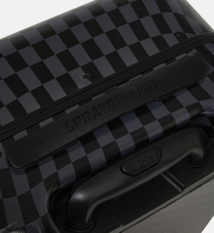Sprayground Check Pattern Carry-on Luggage, Packshot View