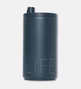 Design Letters Life Tritan Mini Travel Mug, Navy, 350-ml, Packshot View