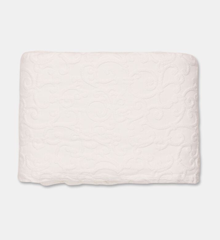 Philipp Plein Rectangular Shape Bed Cover, White, 270x260-cm, Packshot View