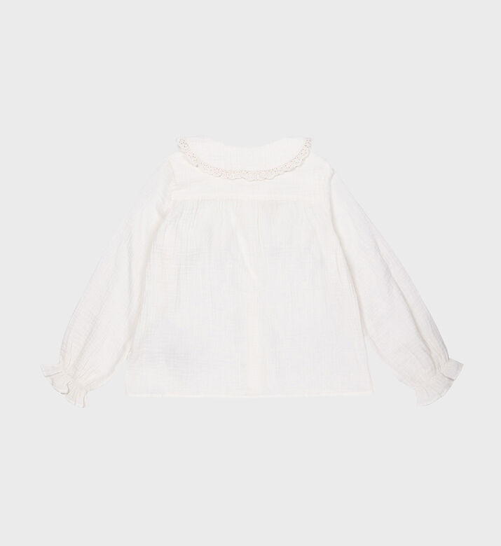 هورتنس بلوزة شاش مزدوجة