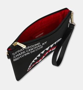 Sprayground Shark Mouth-print Crossover Clutch, Packshot View
