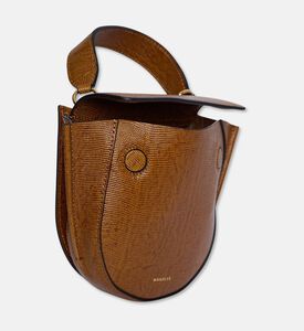 Wandler Hortensia Lizard Piccola Bag, Brown, Packshot View