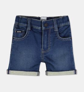 Boss Distressed Knit Denim Shorts, Packshot View