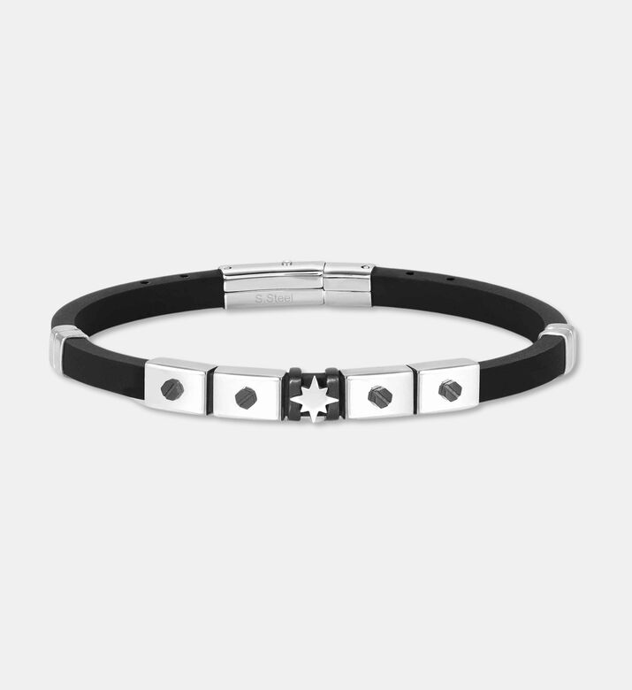 Nomination Compass Star Motif Rubber Band Bracelet, Packshot View