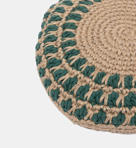 Jalsa Cotton Round Filled And Vaccumed Cushion