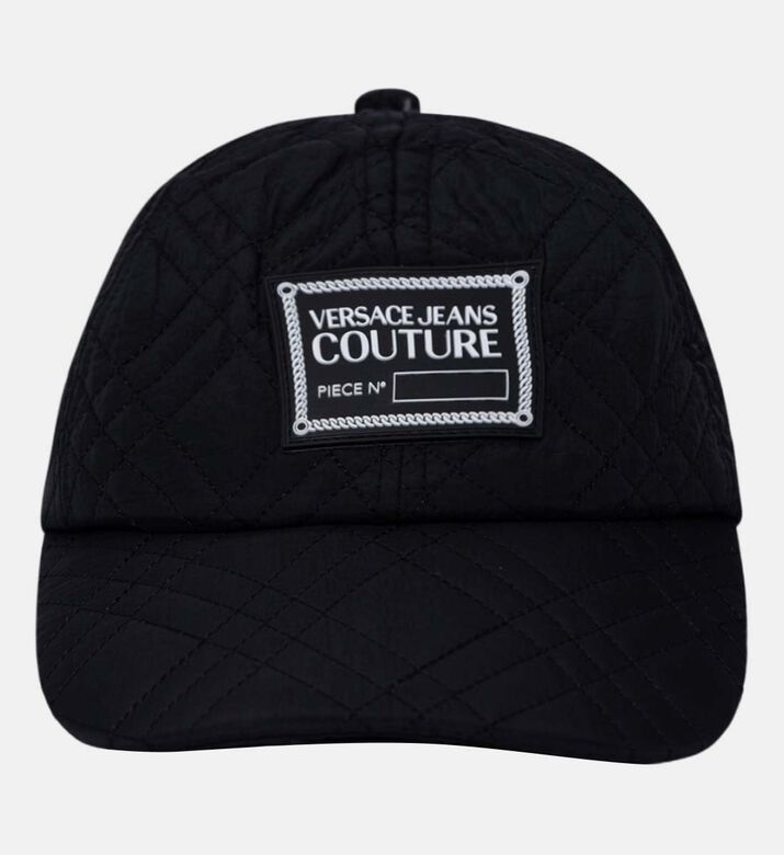 Quilted Logo-patch Baseball Cap