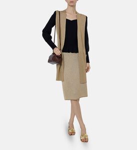 Luisa Spagnoli Oversized V-neck Vest, Model View