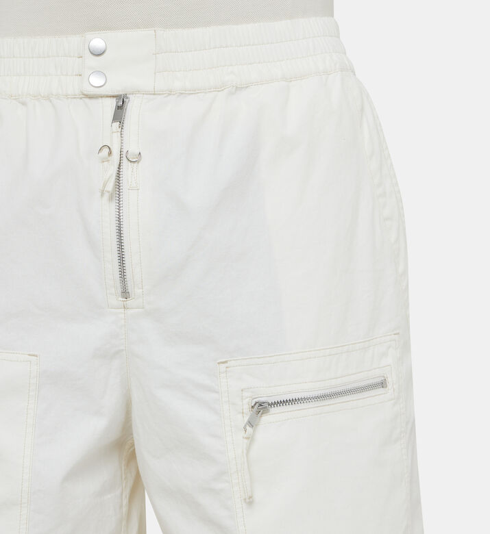 Nahlan Wide-legged Cotton Shorts