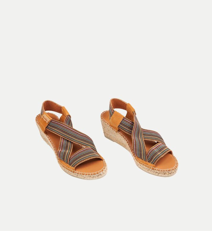 Tina Cotton Blend Mid-wedge Open-toe Espadrille