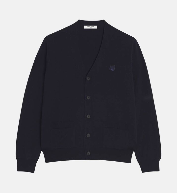 Bold Fox Head Patch Regular-fit Cardigan