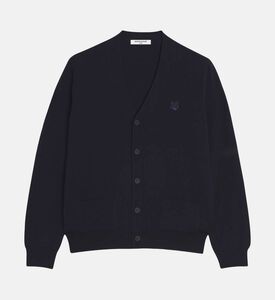 Bold Fox Head Patch Regular-fit Cardigan Bold Fox Head Patch Regular-fit Cardigan