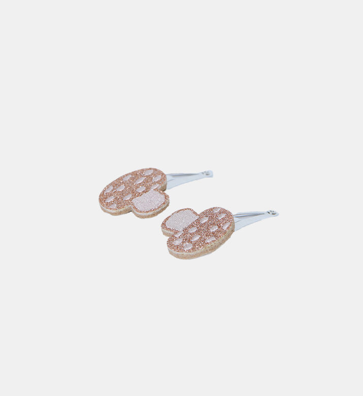 Mushroom Hair Clips Set