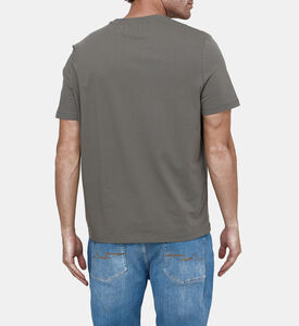 تيشيرت قطن بأكمام مطوية