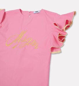 M S G M Logo-embroidery Flared Dress, Packshot View