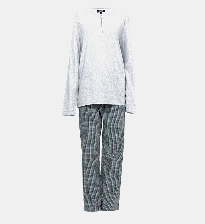 Two-piece Check Long Pyjamas
