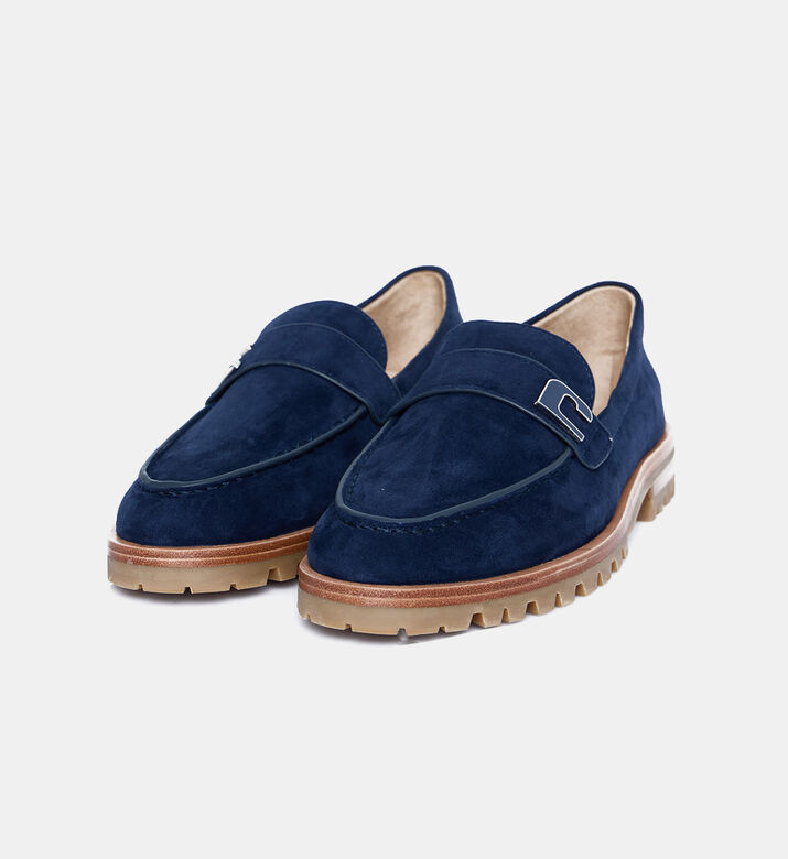 Suede Leather Slip-on Loafers