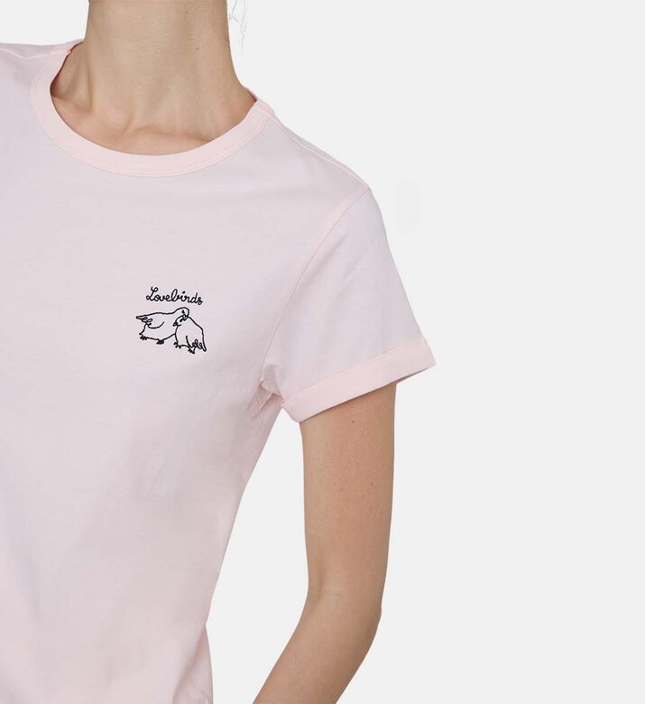 Love Edge-to-side Bonding Crewneck T-shirt