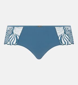 Lace-panel High-waisted Brief