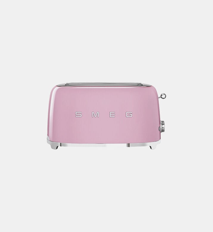 Smeg 50s Style 4-slice Toaster, Pink, Packshot View