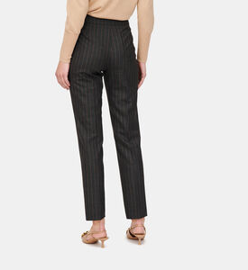 Striped Straight-leg Trousers
