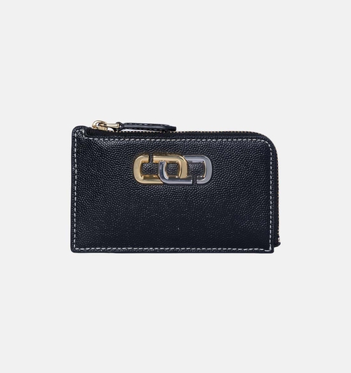 J Link Slim Zip Leather Wallet