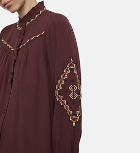 Ba and Sh Tate Geometric Embroidery Blouse, Model View