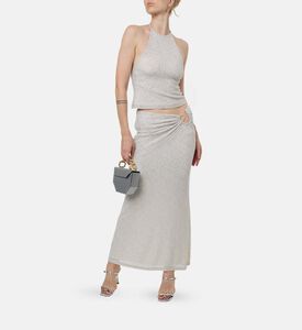 بلوزة إمبر ضيقة مرقطة