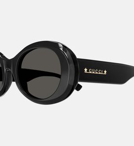 Acetate Oval Shape Sunglasses 52