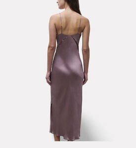 Chantelle Embroidered Tulle Satin Nightdress, Model View