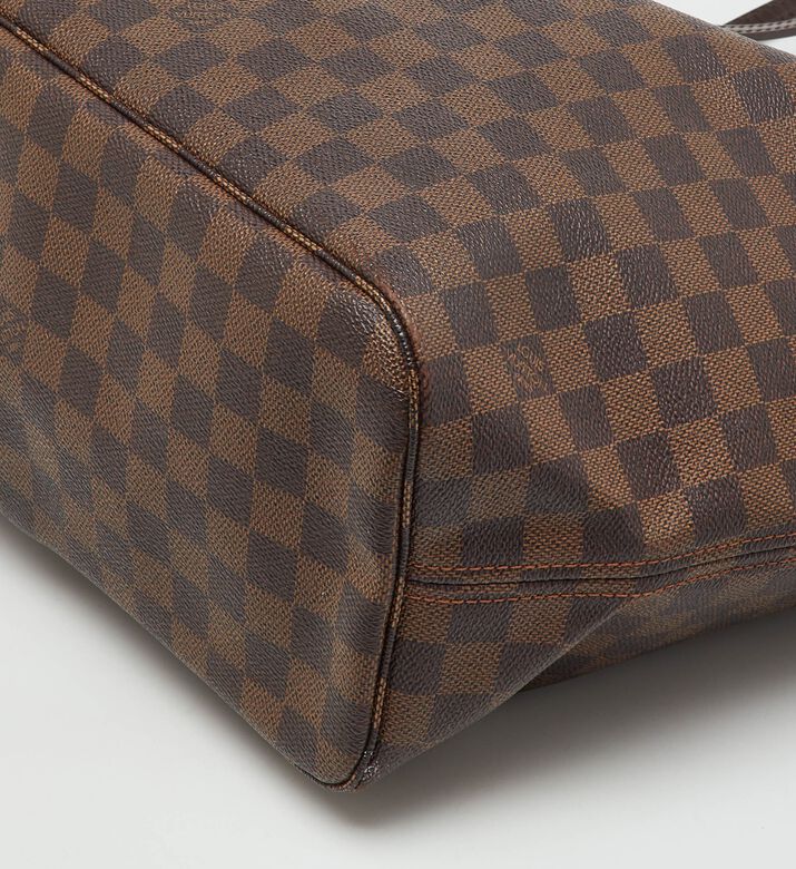 Louis Vuitton Preowned Louis Vuitton Damier Ebene Canvas Neverfull Bag, Packshot View