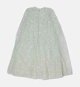 Needle And Thread Raindrop Cape All-over Sequin Dot Mini Dress, Packshot View