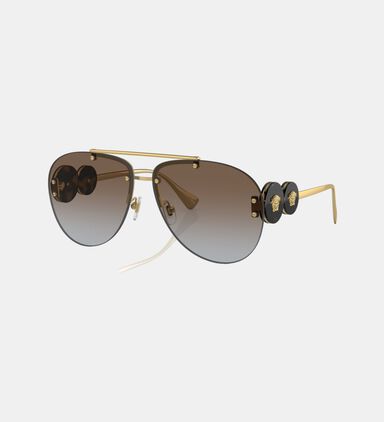 Metal Oversized Gradient Sunglasses 63