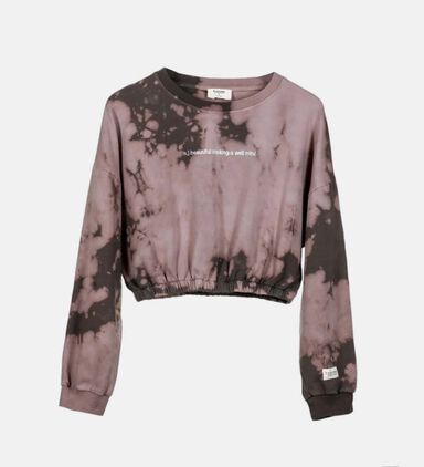 Apocalypse Cotton Cropped Sweatshirt
