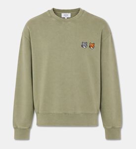 Maison Kitsune Embroidered Fox Patch Long-sleeve Sweatshirt, Packshot View