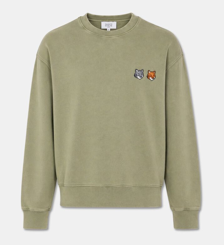Maison Kitsune Embroidered Fox Patch Long-sleeve Sweatshirt, Packshot View