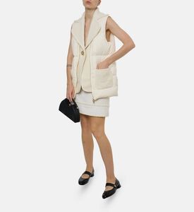 Edward Achour Paris Button-detail Zip Fastening Sleeveless Vest, Model View