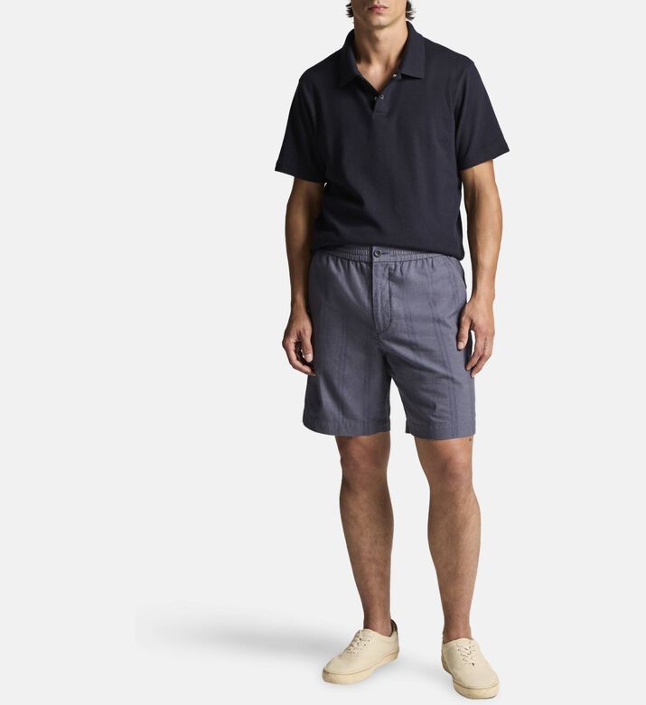 Vince Polo Classic, Blue, S, Model View