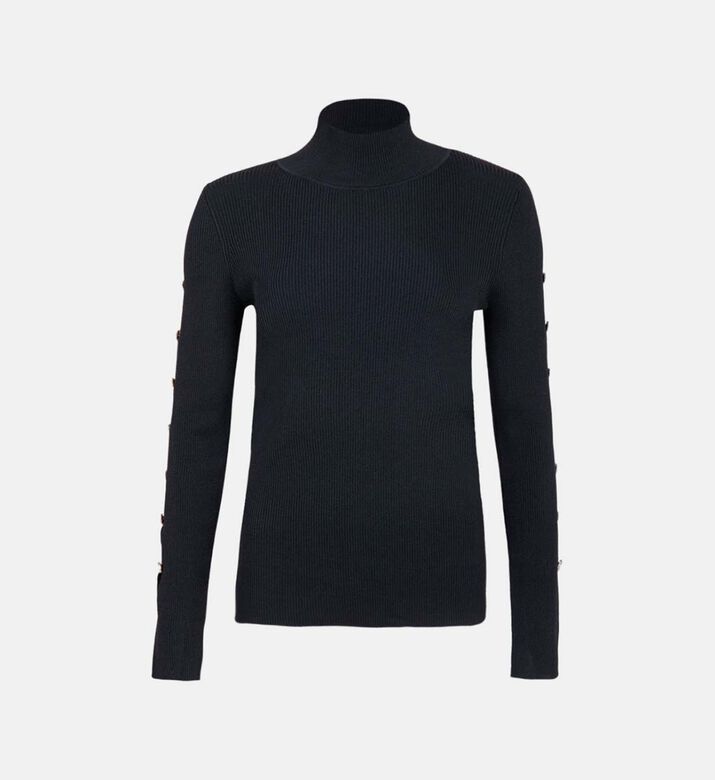 Fitted Ribbed Knitted Shirt