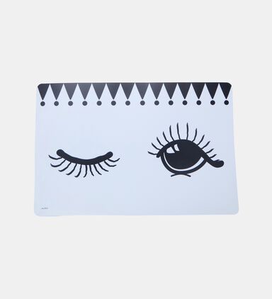Open Closed Eye Plastic Placemat 4-piece Set