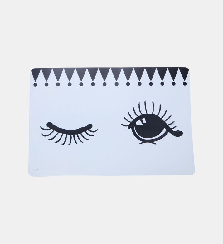 Open Closed Eye Plastic Placemat 4-piece Set
