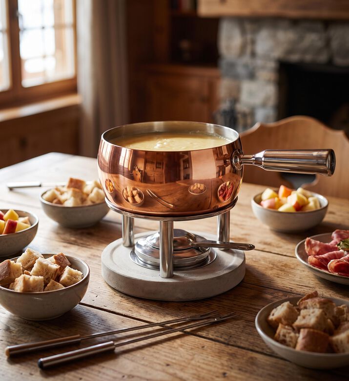 Boska Copper Fondue 5-piece Set, Packshot View