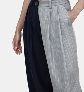 بنطال زيلدا بلونين بقصة مستقيمة