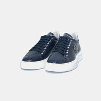 Embossed Leather Sneakers