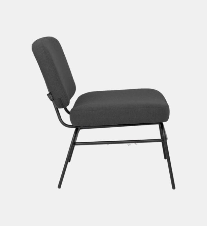 Home Deco and More Almeda Lounge Chair, Anthracite, Packshot View