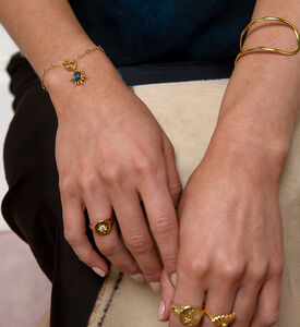 Ottoman Hands Labradorite Sun-shape Charm, Packshot View