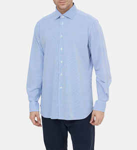 قميص بوبلين قطني مخطط